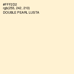 #FFF2D2 - Double Pearl Lusta Color Image